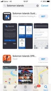 Solomon islands guidelines app view