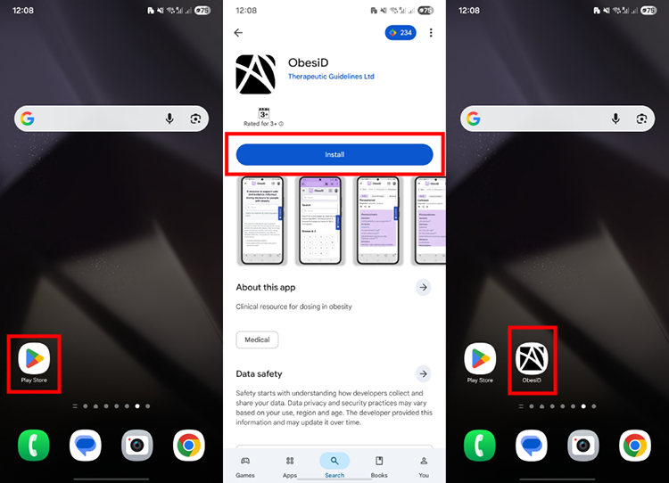 mobile app installation android instructions