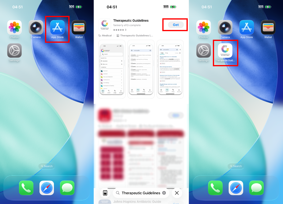 Therapeutic Guidelines iOS installation instructions