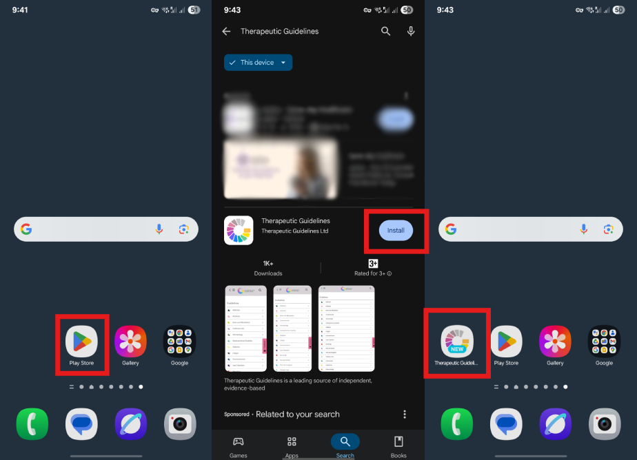 mobile app installation android instructions